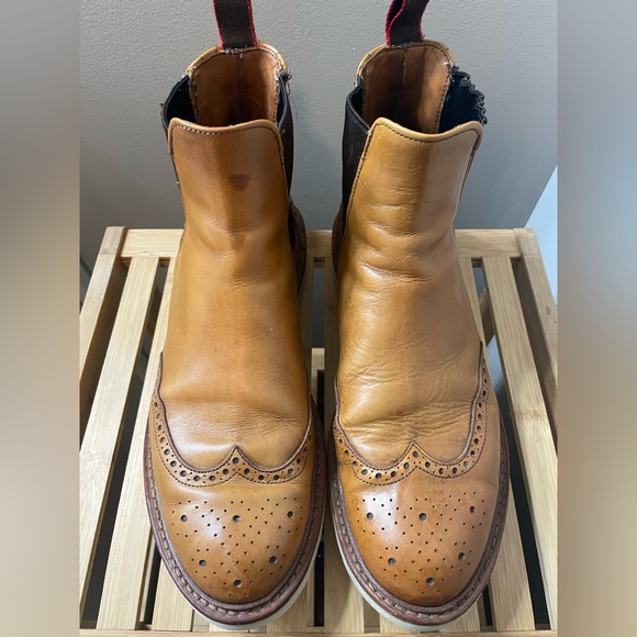 Allen Edmonds Brown Leather Walker Boots Men’s 9.5 - Picture 3 of 10